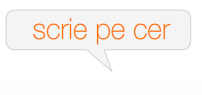 scrie pe cer